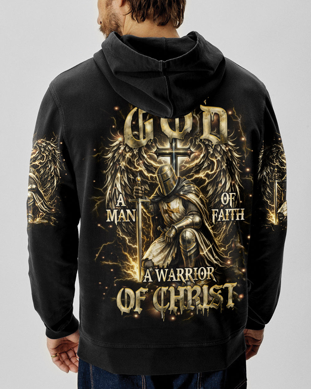 A Warrior Of Christ Wings Men's All Over Print Shirt - Trunx031964