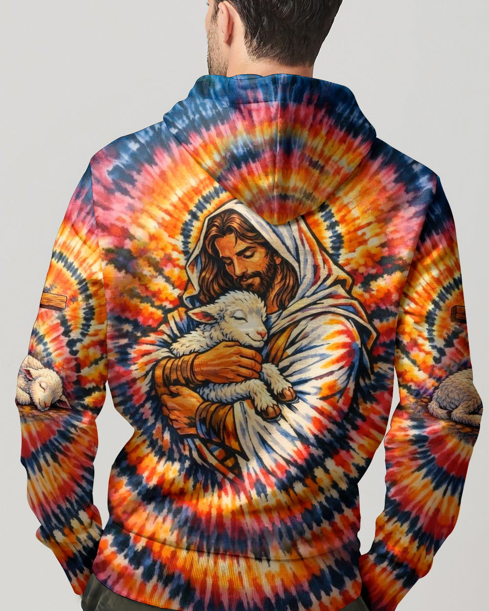 God And Lamb Swirl Men's All Over Print Shirt - Trunx560128