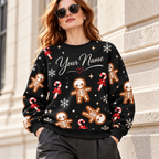Personalized Skeleton Gingerbread Sweatshirt
