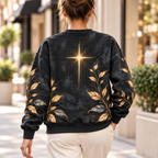 Personalized Golden Butterfly Floral Sweatshirt