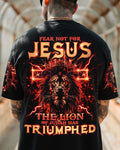 Fear Not For Jesus Lion Men's All Over Print Shirt - Trunx021641