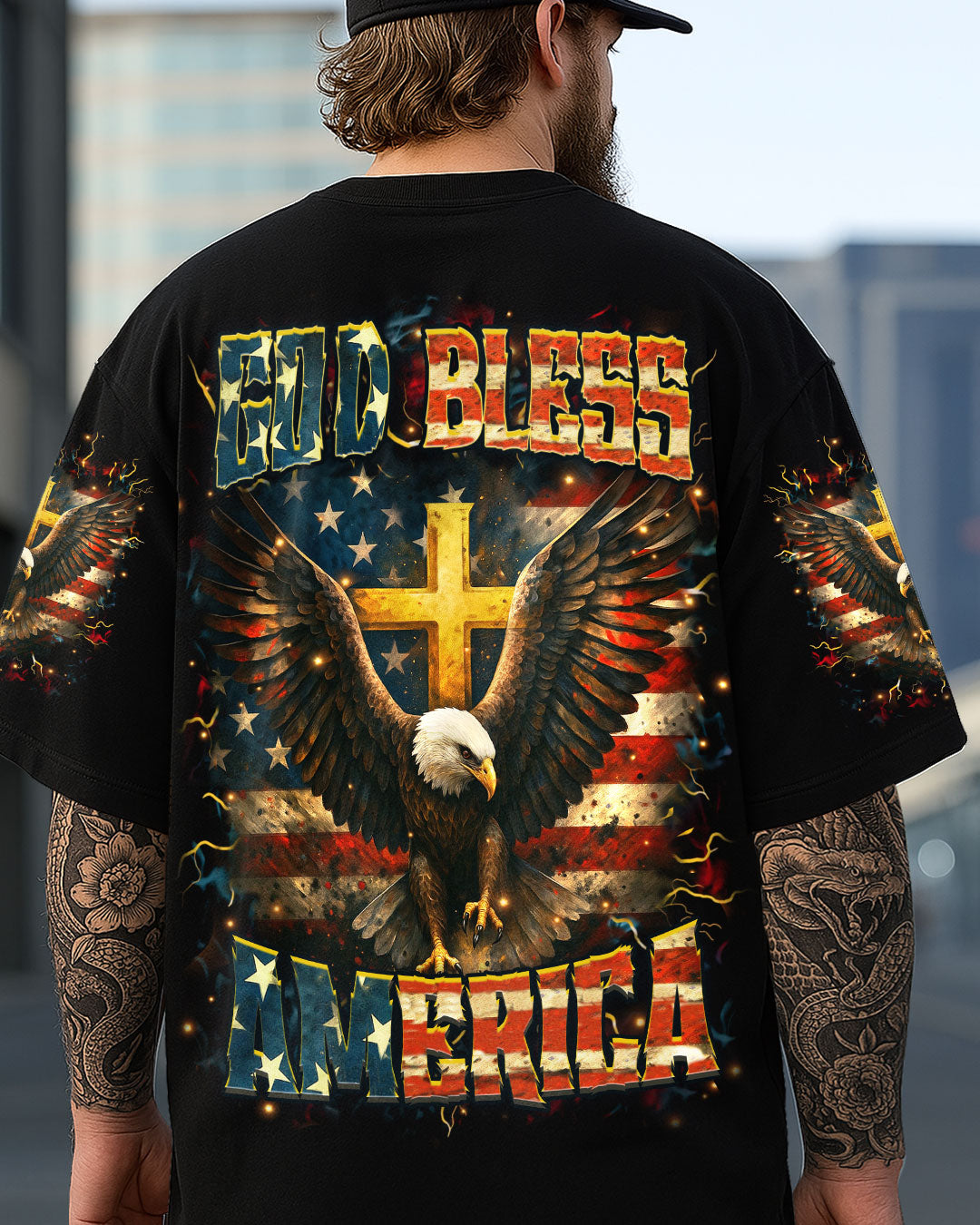 God Bless America Men's All Over Print Shirt - Trunx462250