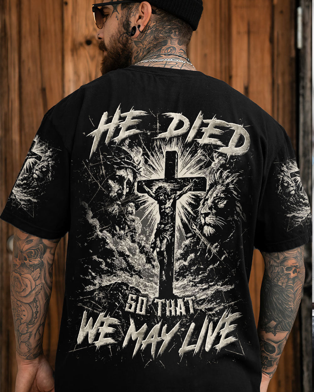 He Died So That We May Live Men's All Over Print Shirt - Trunx614639