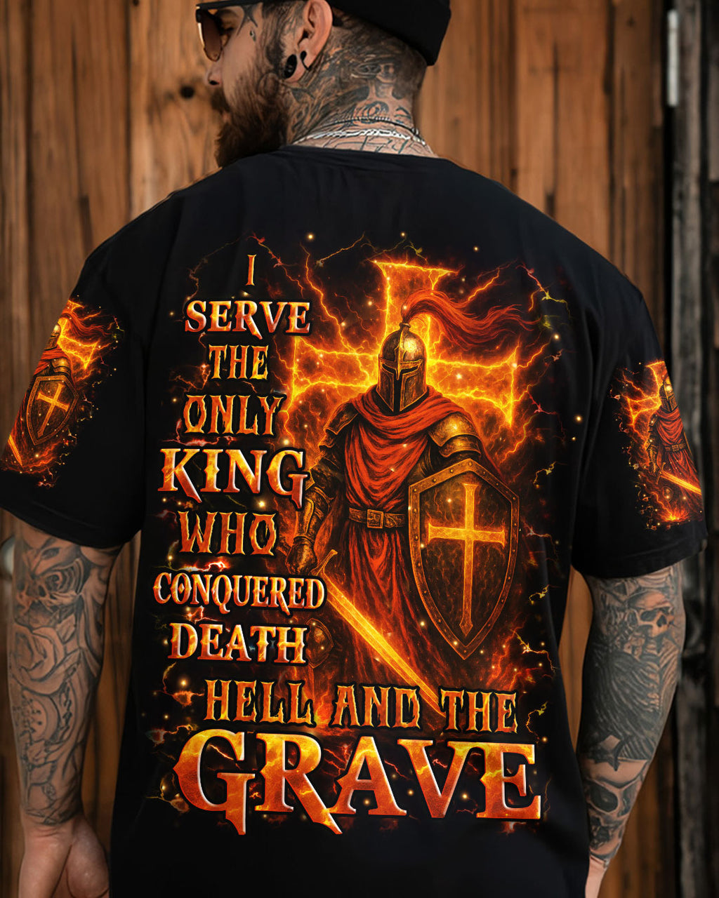 I Serve The Only King Men's All Over Print Shirt - Trunx188117