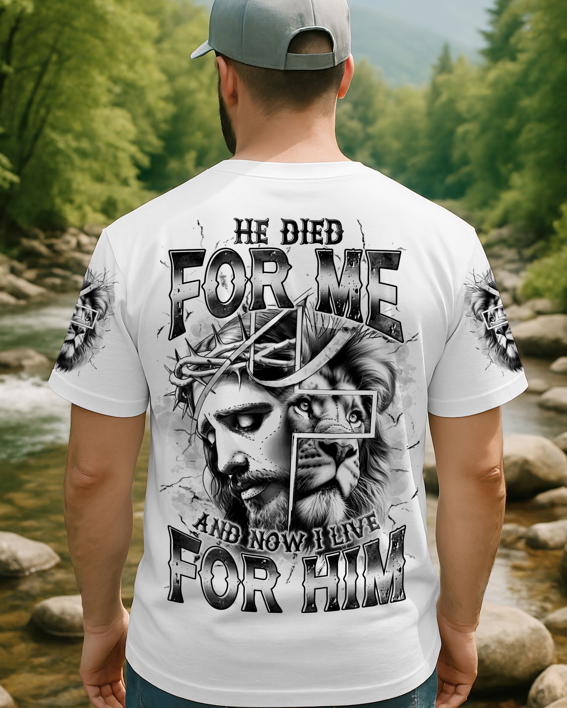 He Died For Me Lion Men's All Over Print Shirt - Trunx307315