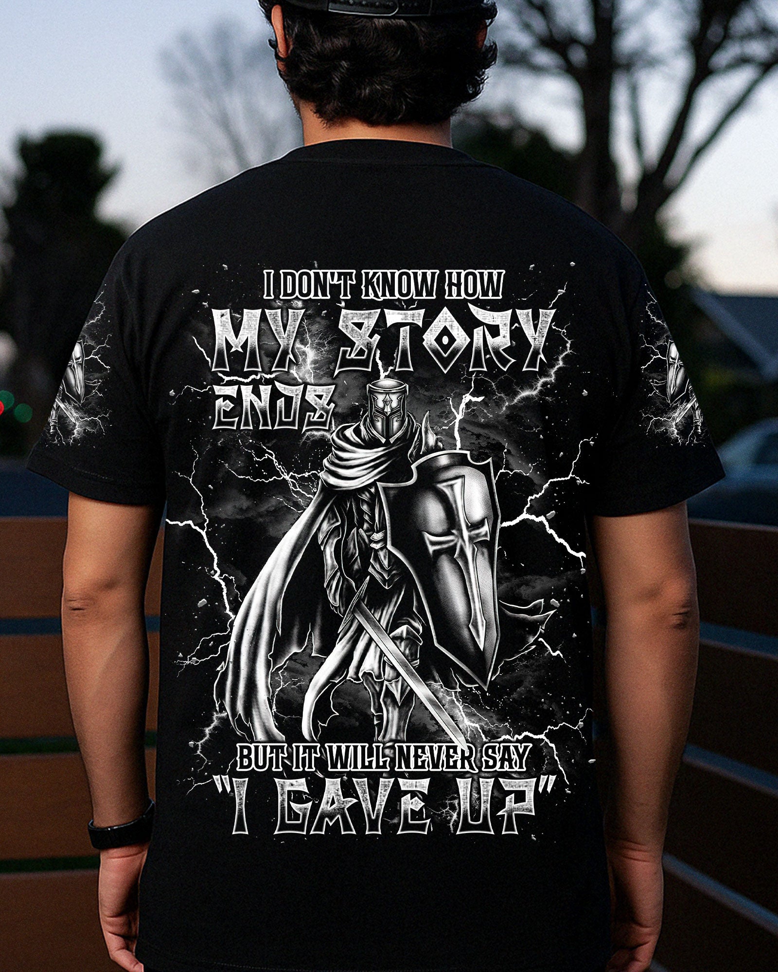 I Don't Know How My Story Ends Warrior Men's All Over Print Shirt - Trunx668164