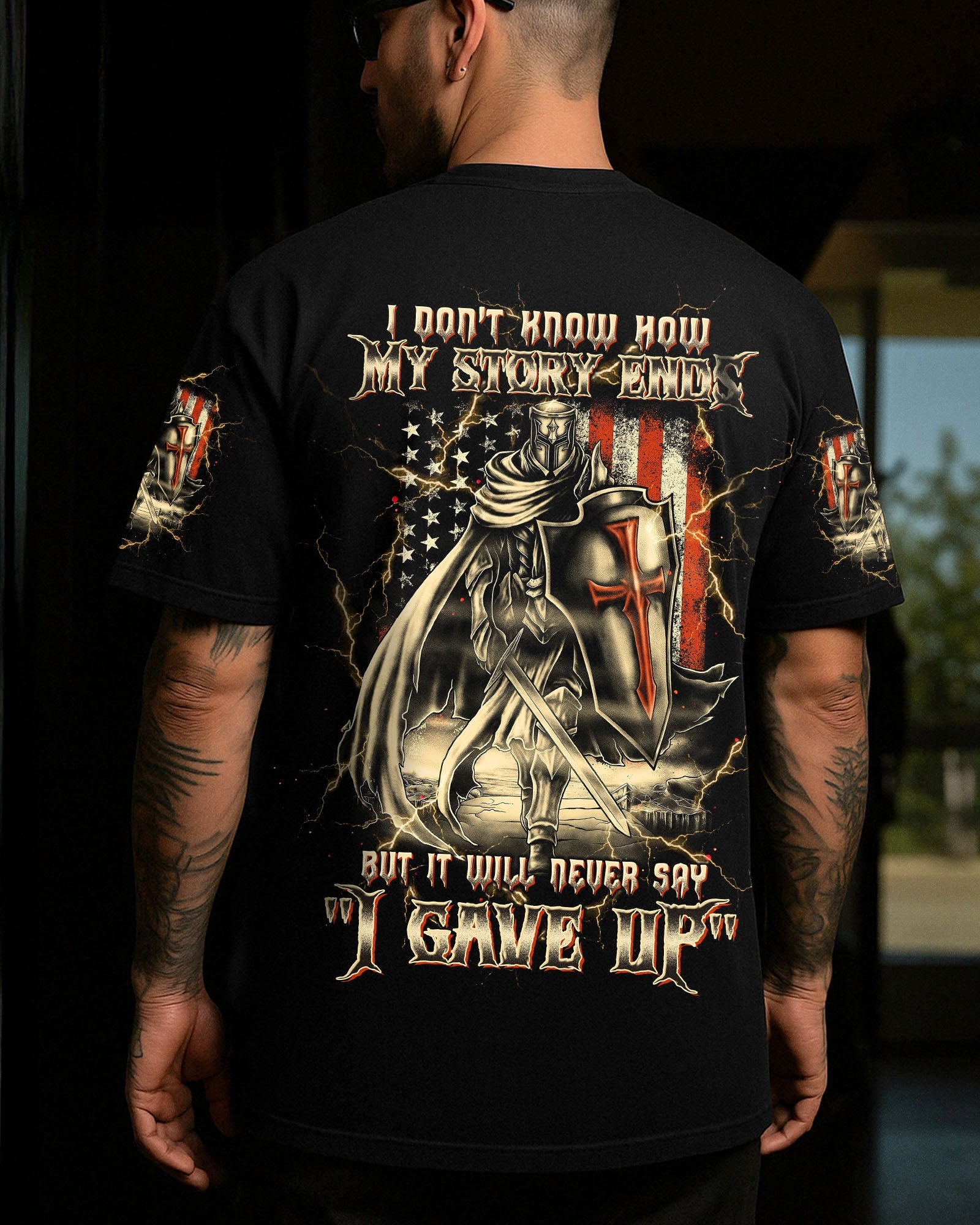 I Don't Know How My Story Ends Warrior Men's All Over Print Shirt - Trunx766378