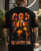 God Is With Me Men's All Over Print Shirt - Trunx888504