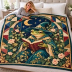 Reading Wizard Frog Quilt
