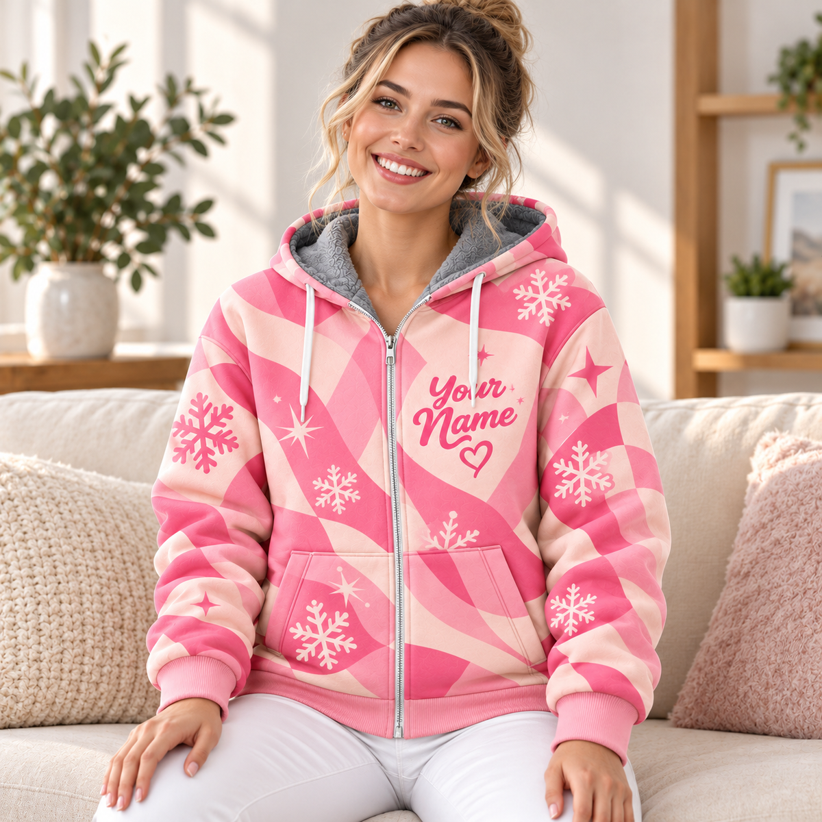 Skibidi Rizzmas Santa Personalized Fleece Jacket