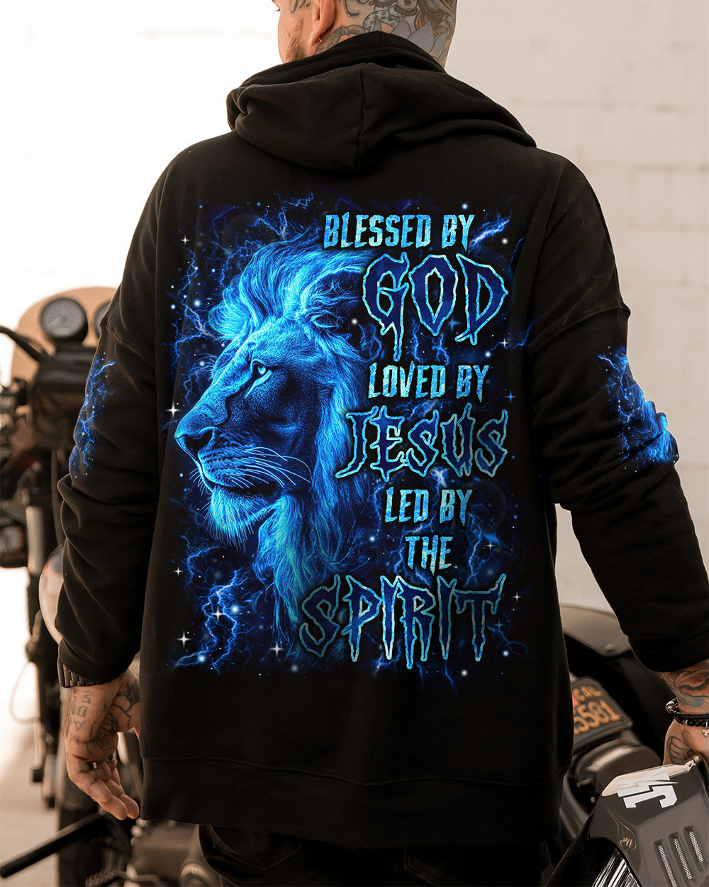 Blessed By God Lion Men's All Over Print Shirt - Trunx873591