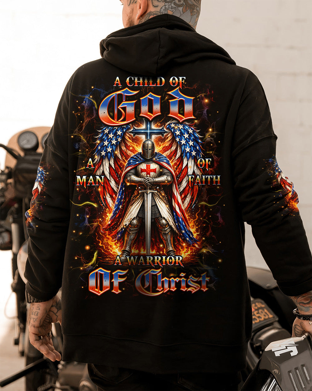 A Warrior Of Christ Wings Men's All Over Print Shirt - Trunx858725