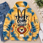Personalized Smiling Lion Half-Zip Hoodie