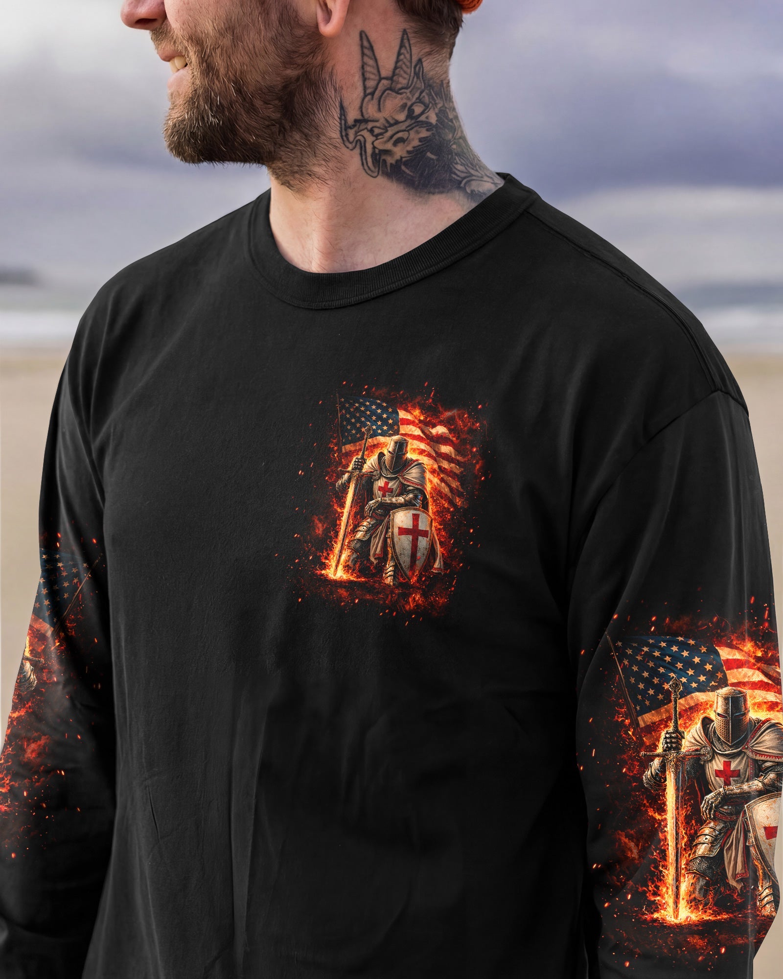 He Who Kneels Before God Warrior Men's All Over Print Shirt - Trunx225941