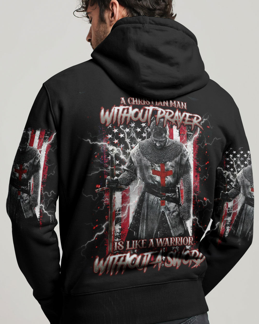 A Christian Man Without Prayer Warrior Men's All Over Print Shirt - Trunx495552
