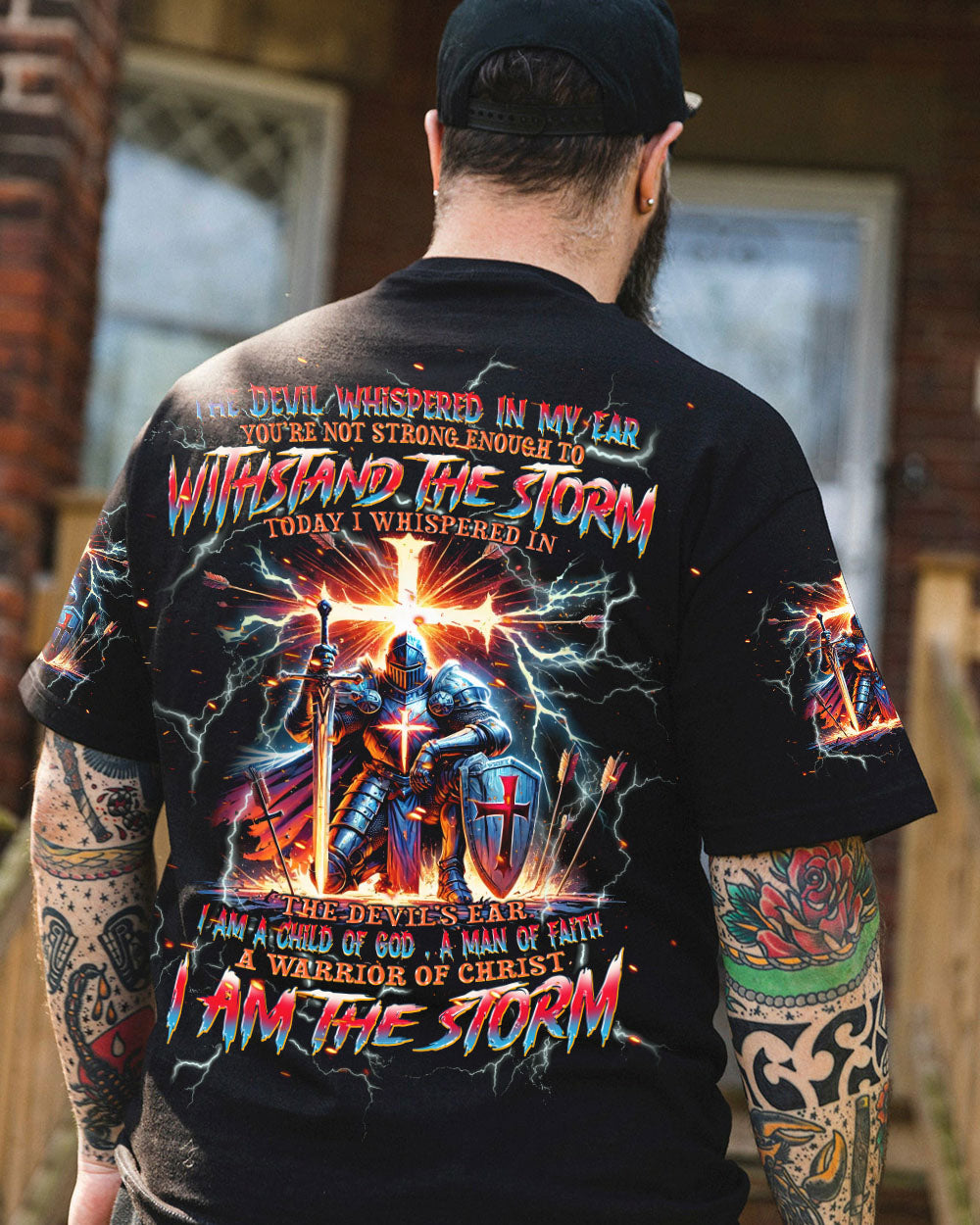 I Am The Storm Warrior Men's All Over Print Shirt - Trunx185280