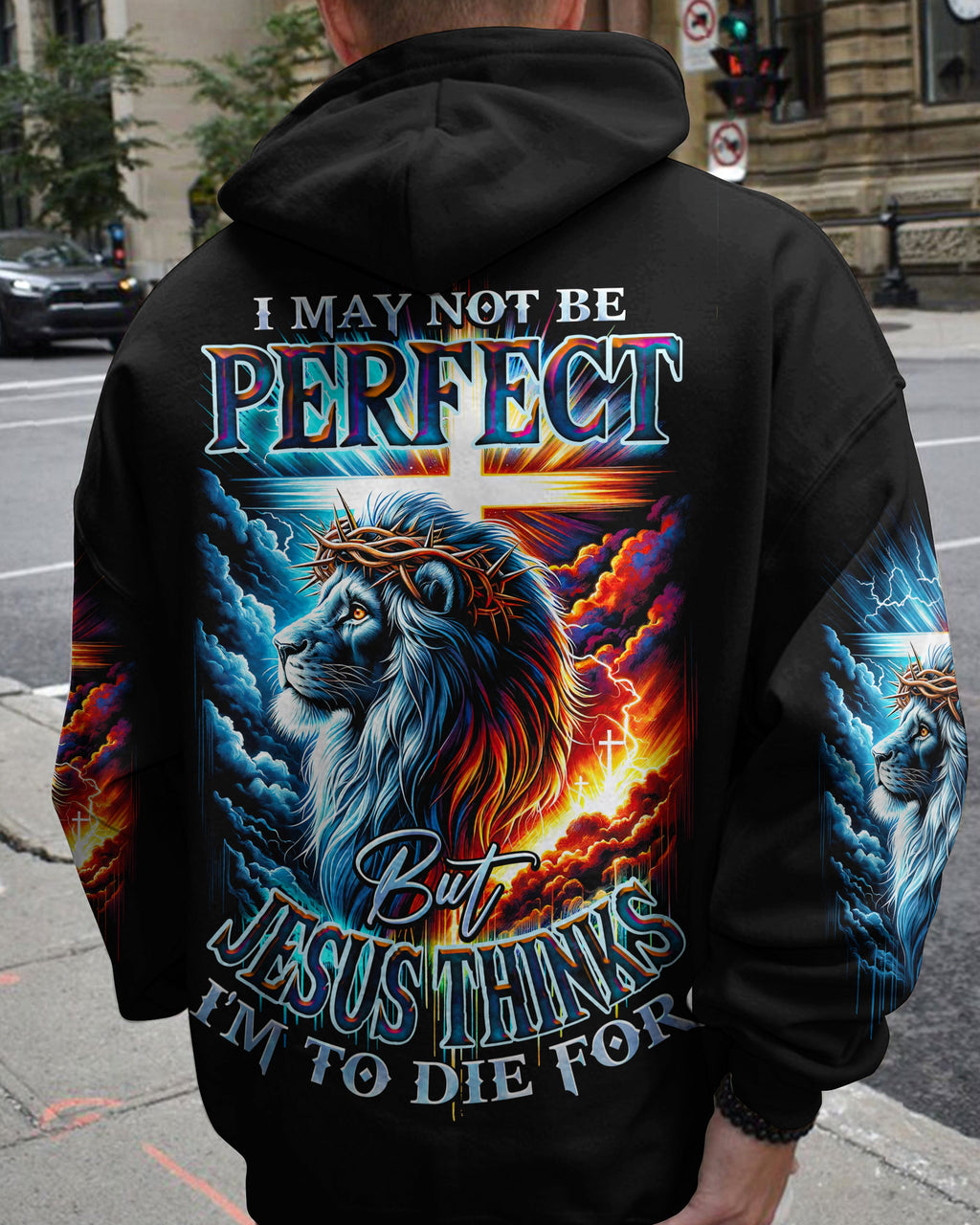 I May Not Be Perfect Lion Men's All Over Print Shirt - Trunx470560