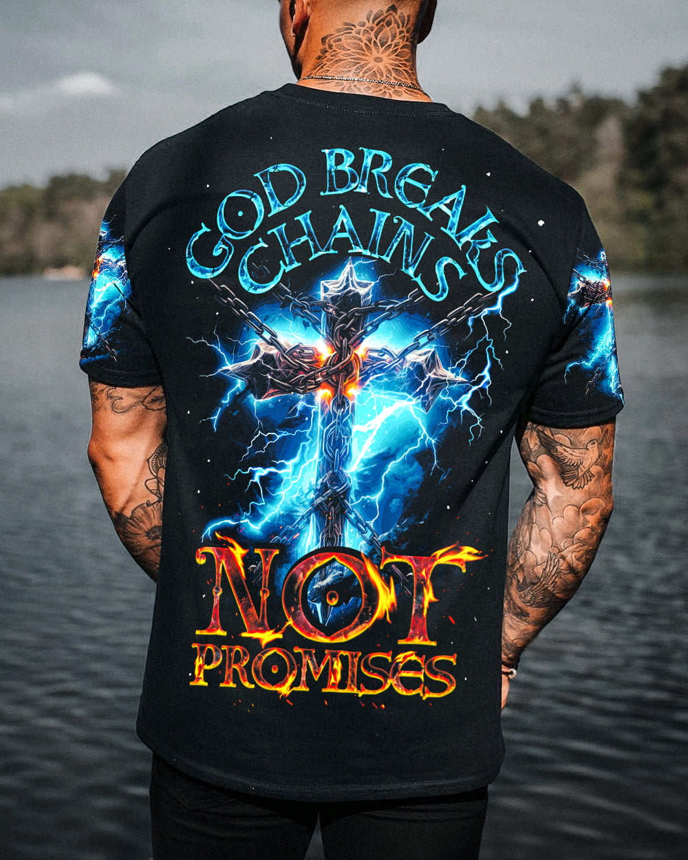 God Breaks Chains Not Promises Men's All Over Print Shirt - Trunx099614