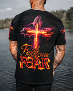 Faith Over Fear Men's All Over Print Shirt - Trunx999255