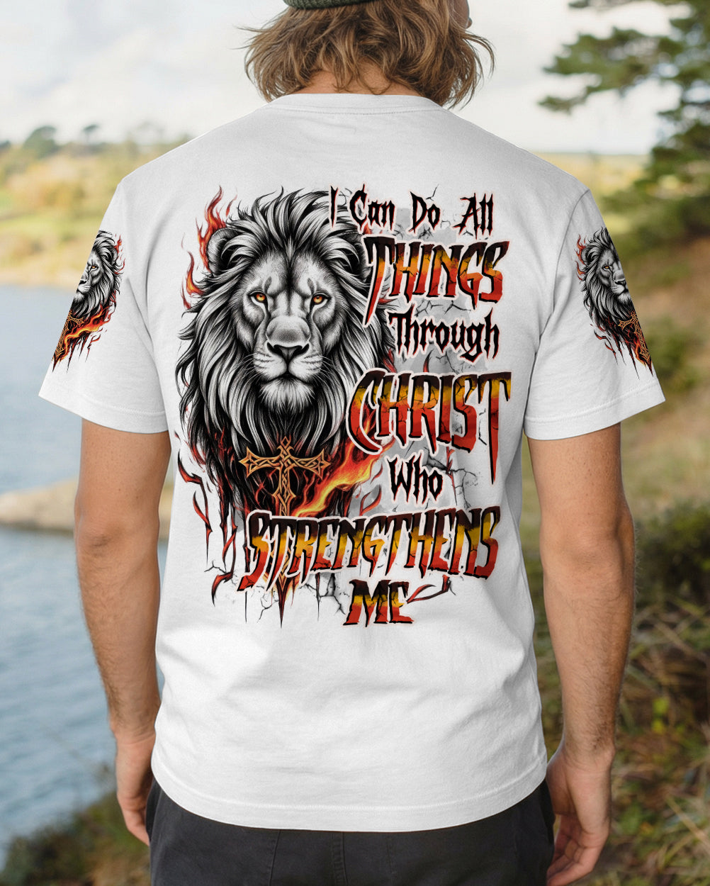 I Can Do All Things Lion Men's All Over Print Shirt - Trunx295303