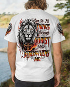 I Can Do All Things Lion Men's All Over Print Shirt - Trunx295303