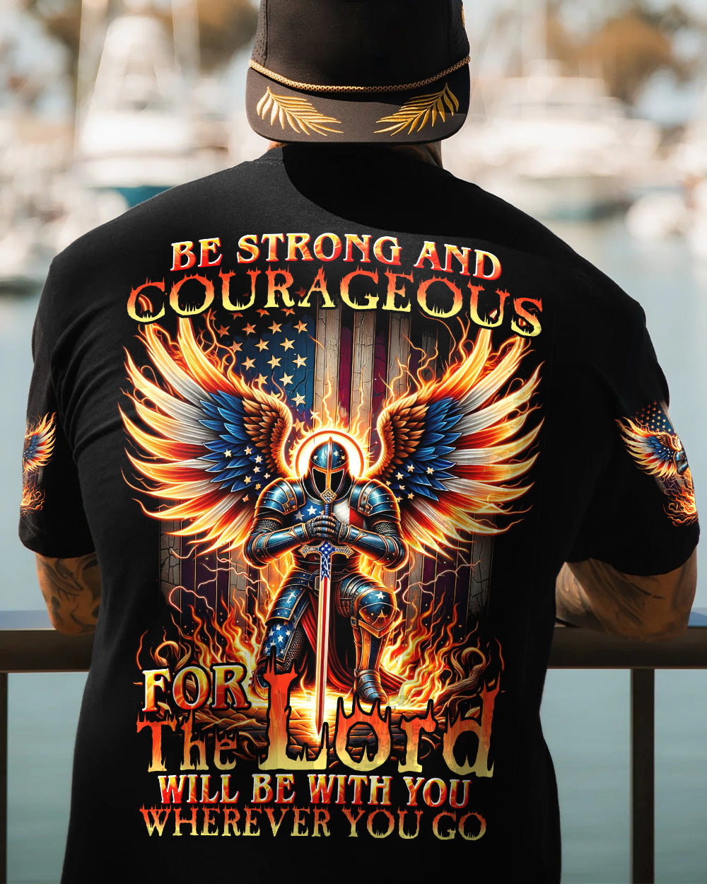 Be Strong And Courageous Men's All Over Print Shirt - Trunx559061