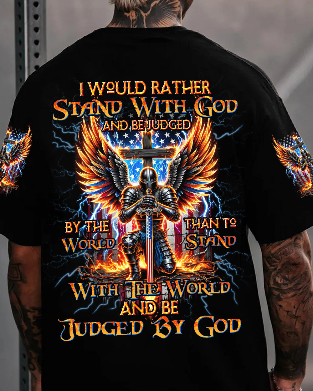I Would Rather Stand With God Men's All Over Print Shirt - Trunx289130