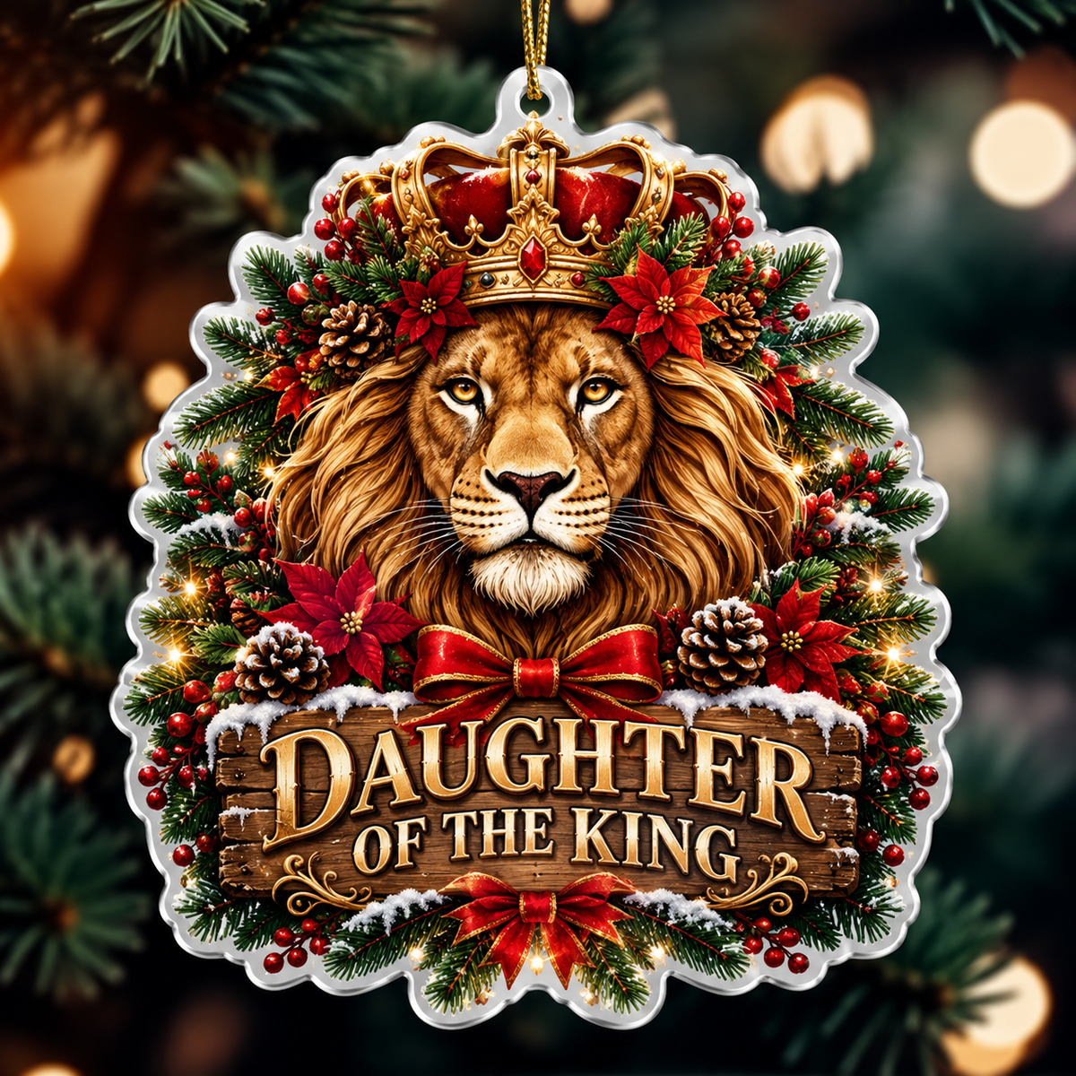Daughter Of The King Lion Of Judah Ornament