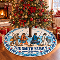Four Fishermen Personalized Christmas Tree Skirt
