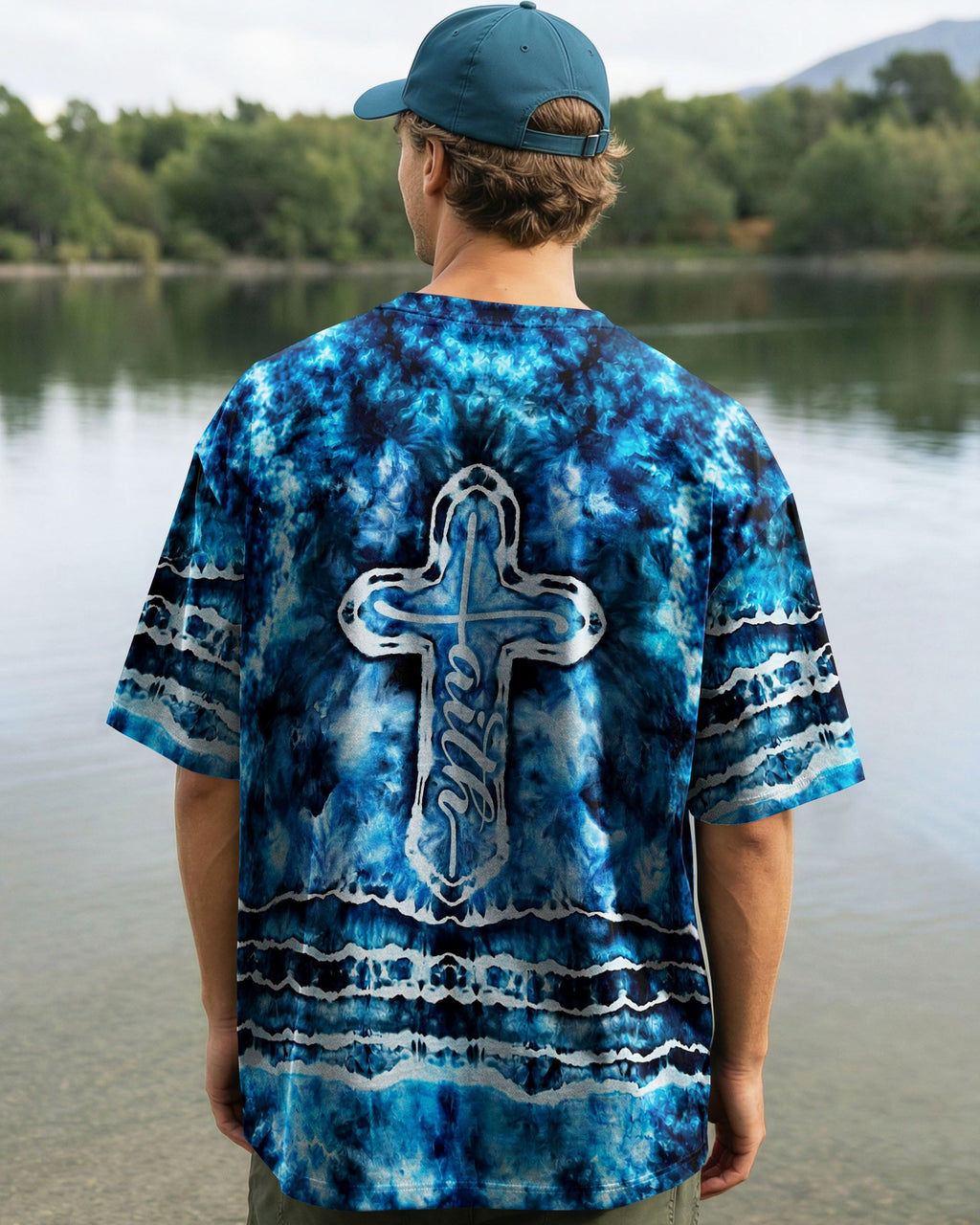 Faith Cross Burst Men's All Over Print Shirt - Trunx259716