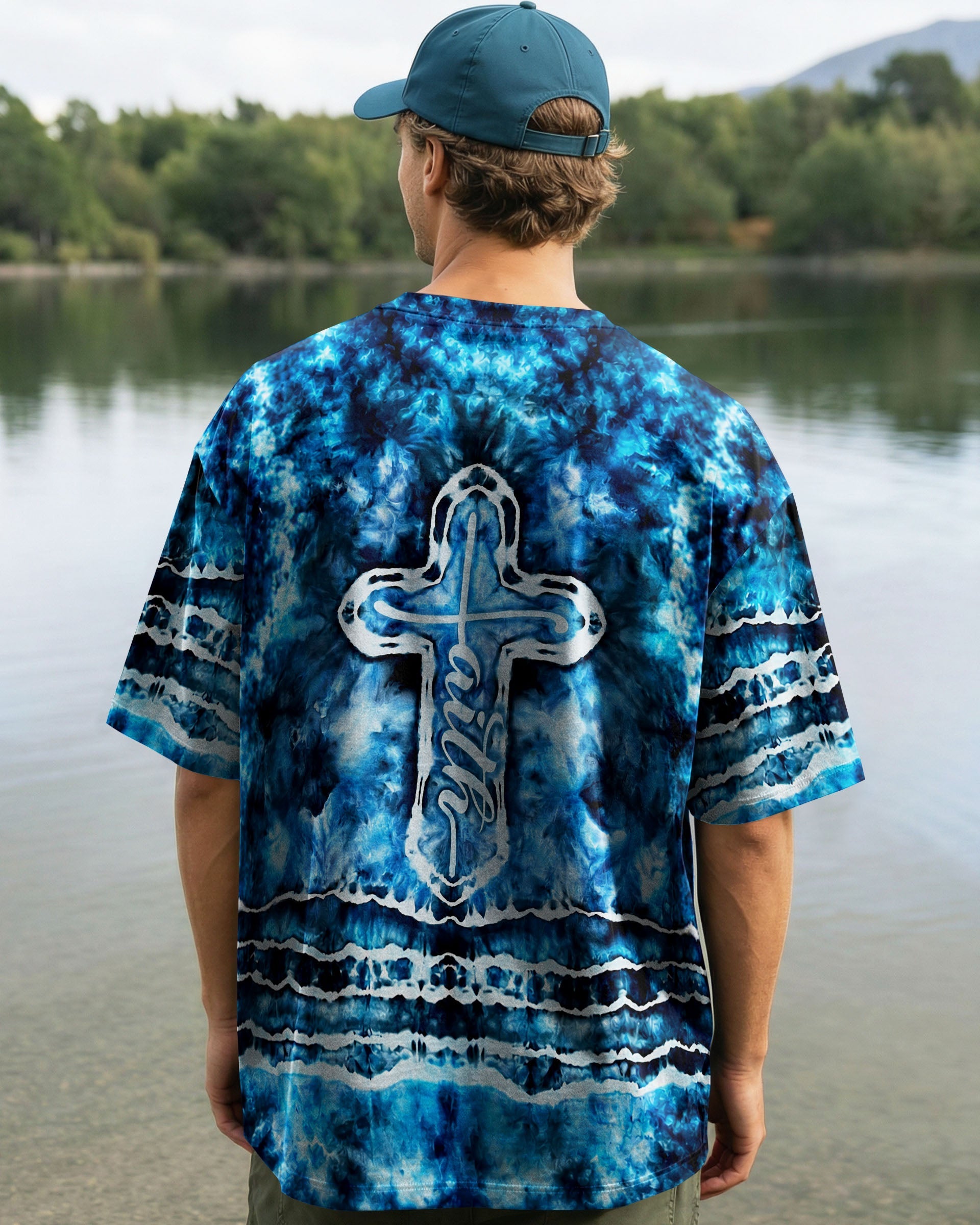 Faith Cross Burst Men's All Over Print Shirt - Trunx259716