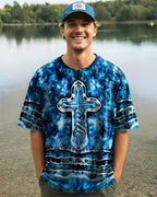 Faith Cross Burst Men's All Over Print Shirt - Trunx259716