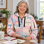 Personalized Pastel Snowman Half-Zip Hoodie
