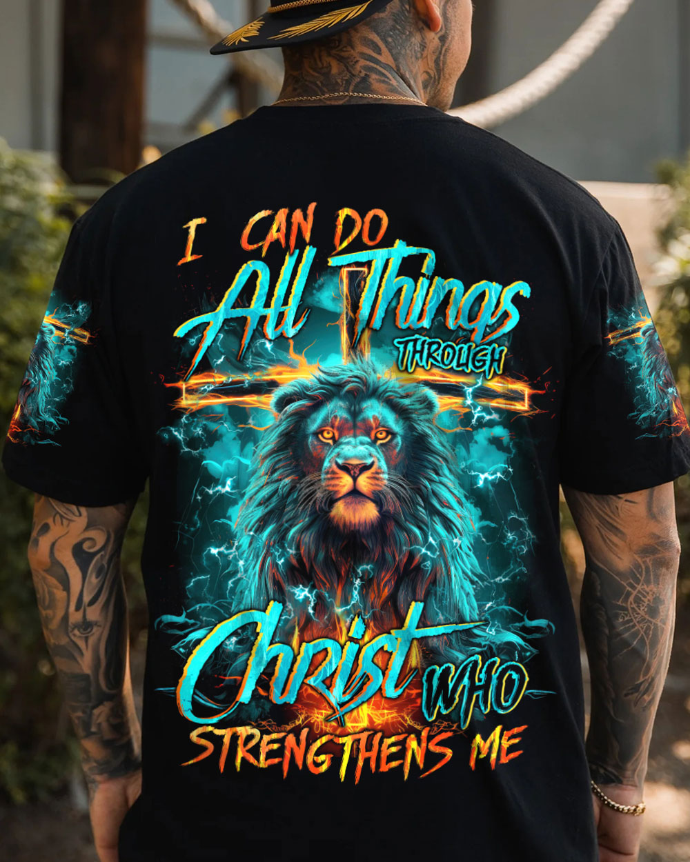 I Can Do All Things Through Christ Lion Men's All Over Print Shirt - Trunx075934