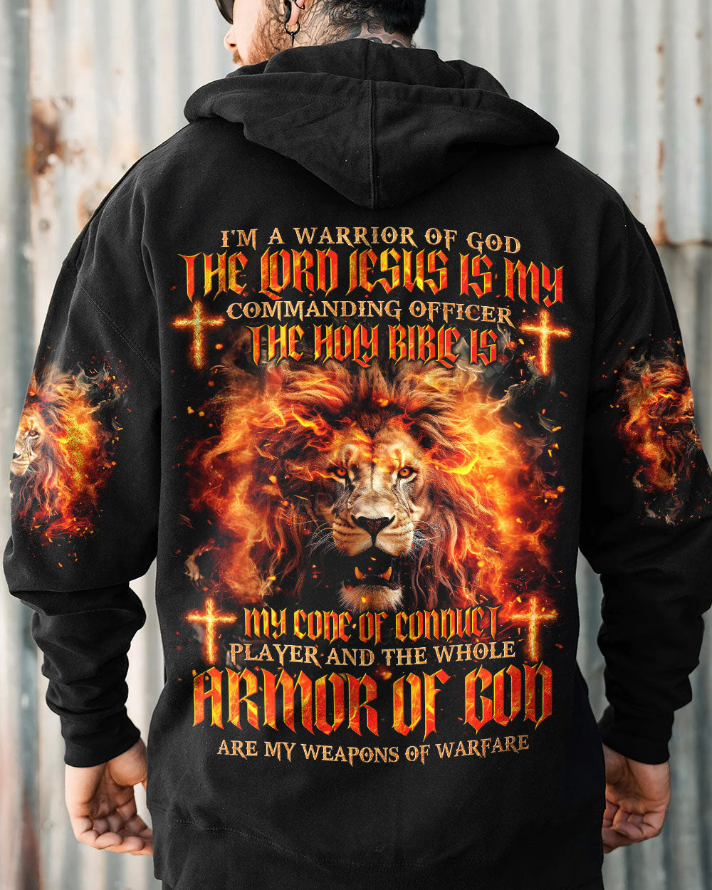 I'm A Warrior Of God Lion Men's All Over Print Shirt - Trunx625761