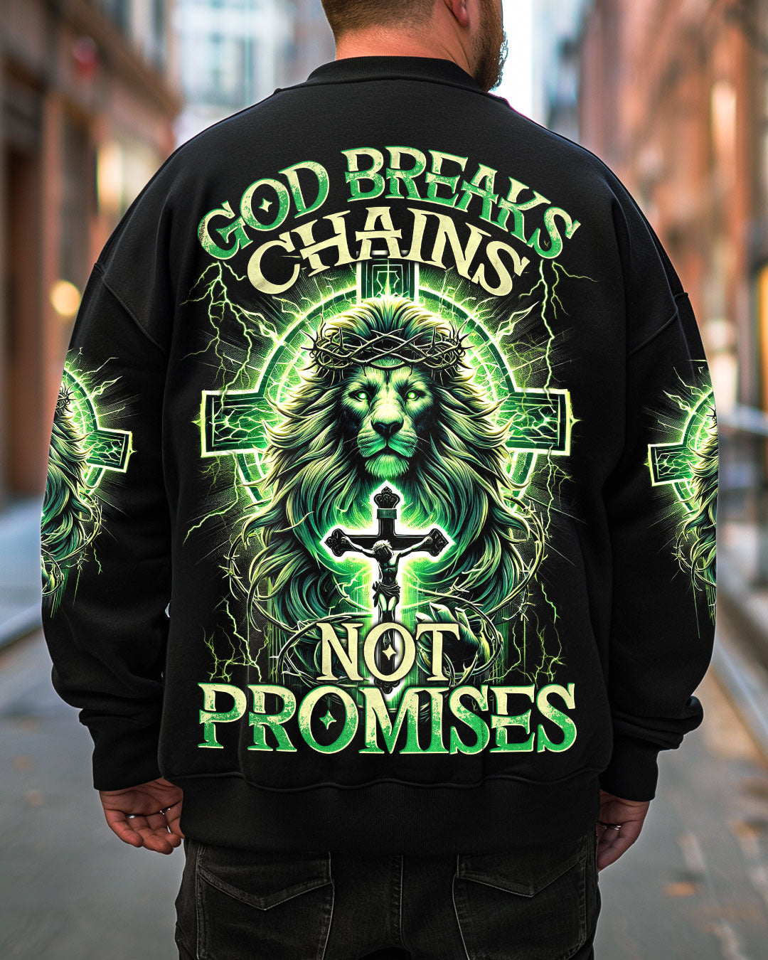 God Breaks Chains Not Promises Lion Men's All Over Print Shirt - Trunx345209