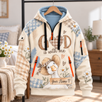 Personalized Country Duck Half-Zip Hoodie