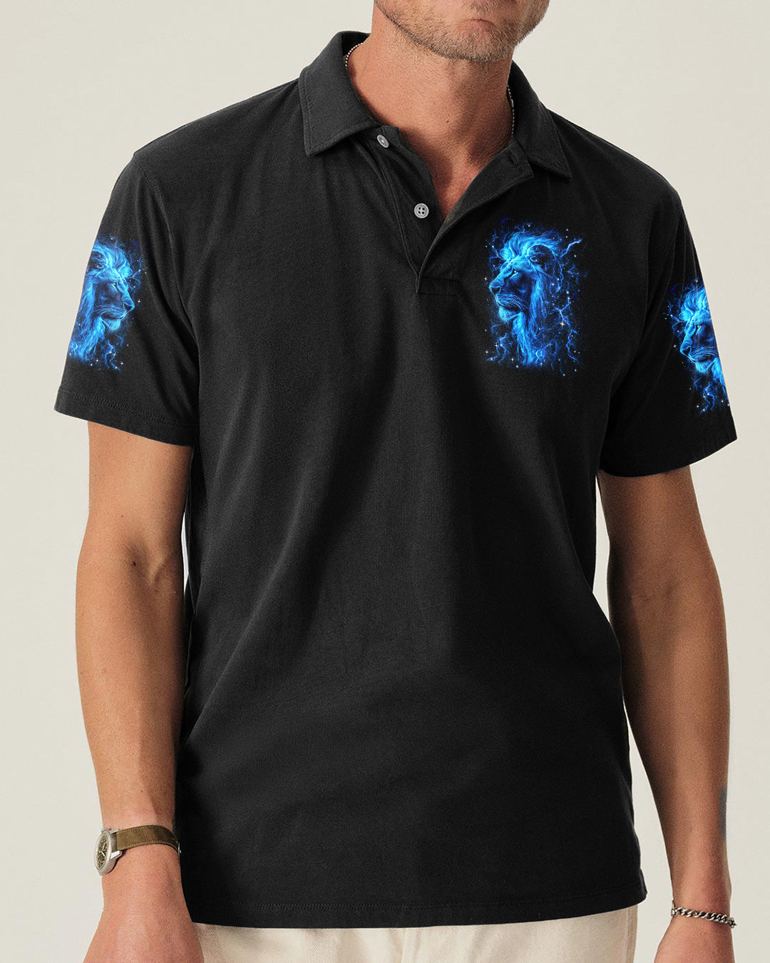 Blessed By God Lion Men's All Over Print Shirt - Trunx873591