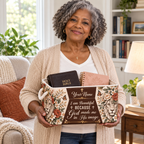 Personalized Floral Lion Storage Basket