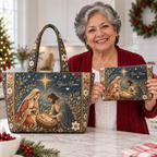 Personalized Starry Floral Quilted Shoulder Bag & Storage Bag