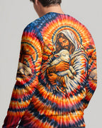God And Lamb Swirl Men's All Over Print Shirt - Trunx560128