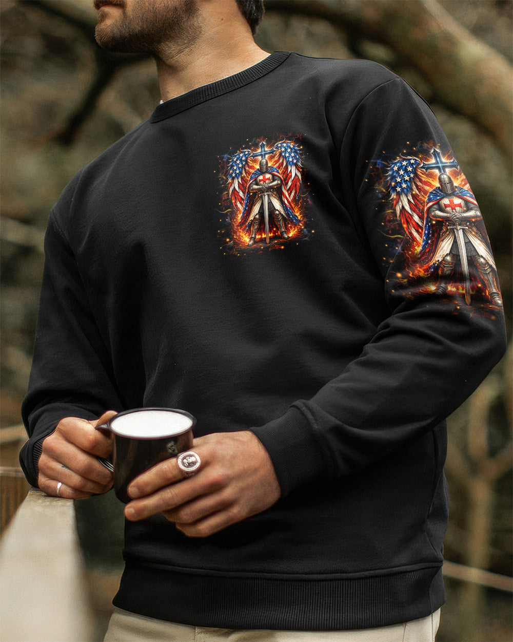 A Warrior Of Christ Wings Men's All Over Print Shirt - Trunx858725