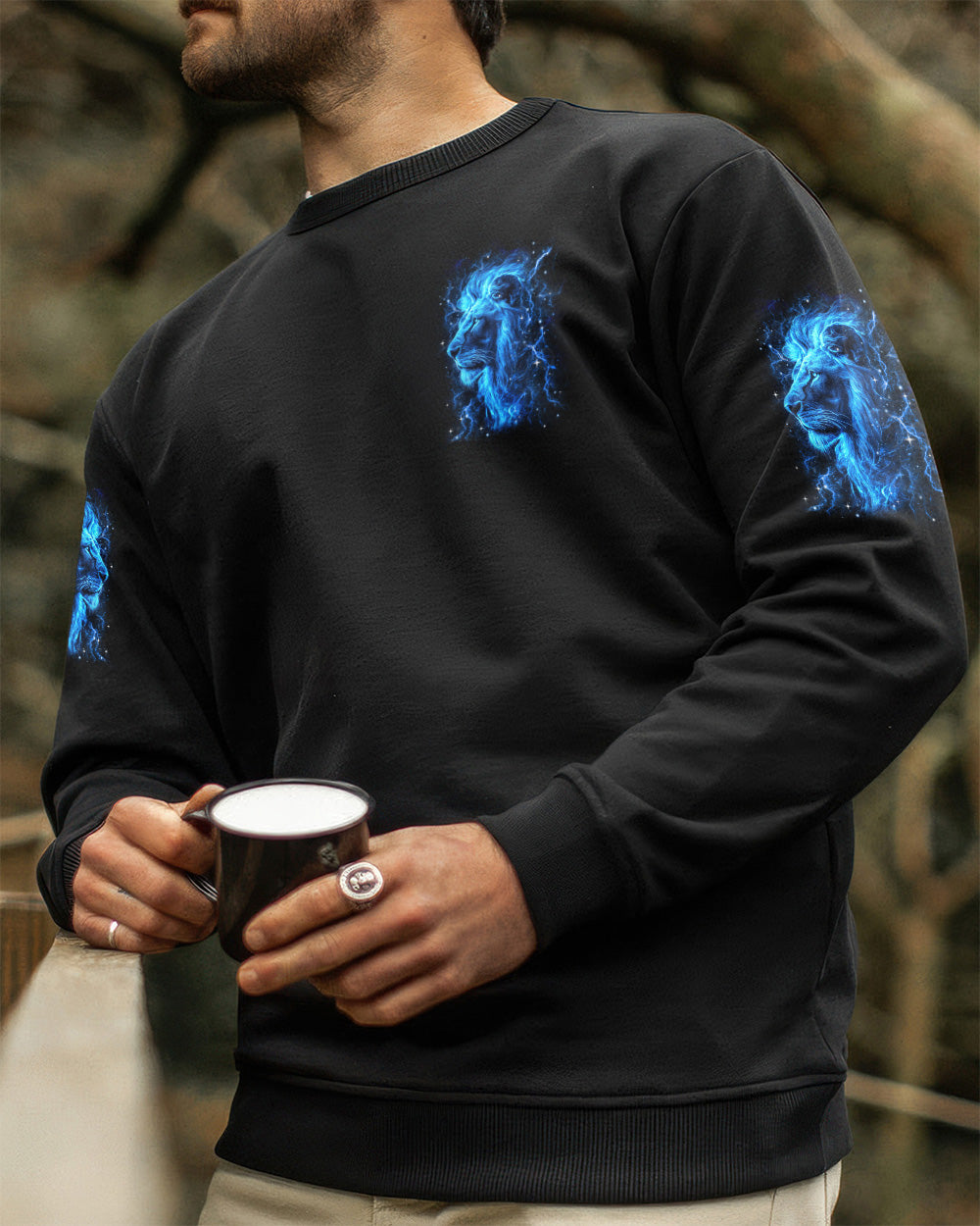 Blessed By God Lion Men's All Over Print Shirt - Trunx873591