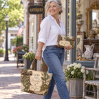 Personalized Olive Leopard Bow Quilted Shoulder Bag & Storage Bag