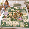 Personalized Fairy Garden Library Quilt