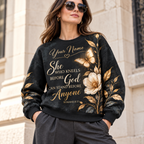 Personalized Golden Butterfly Floral Sweatshirt