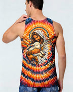 God And Lamb Swirl Men's All Over Print Shirt - Trunx560128