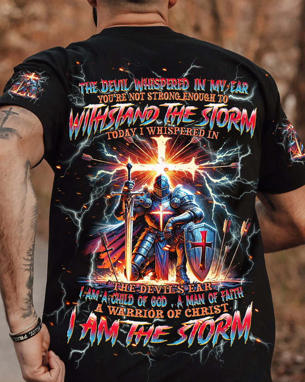 I Am The Storm Warrior Men's All Over Print Shirt - Trunx185280