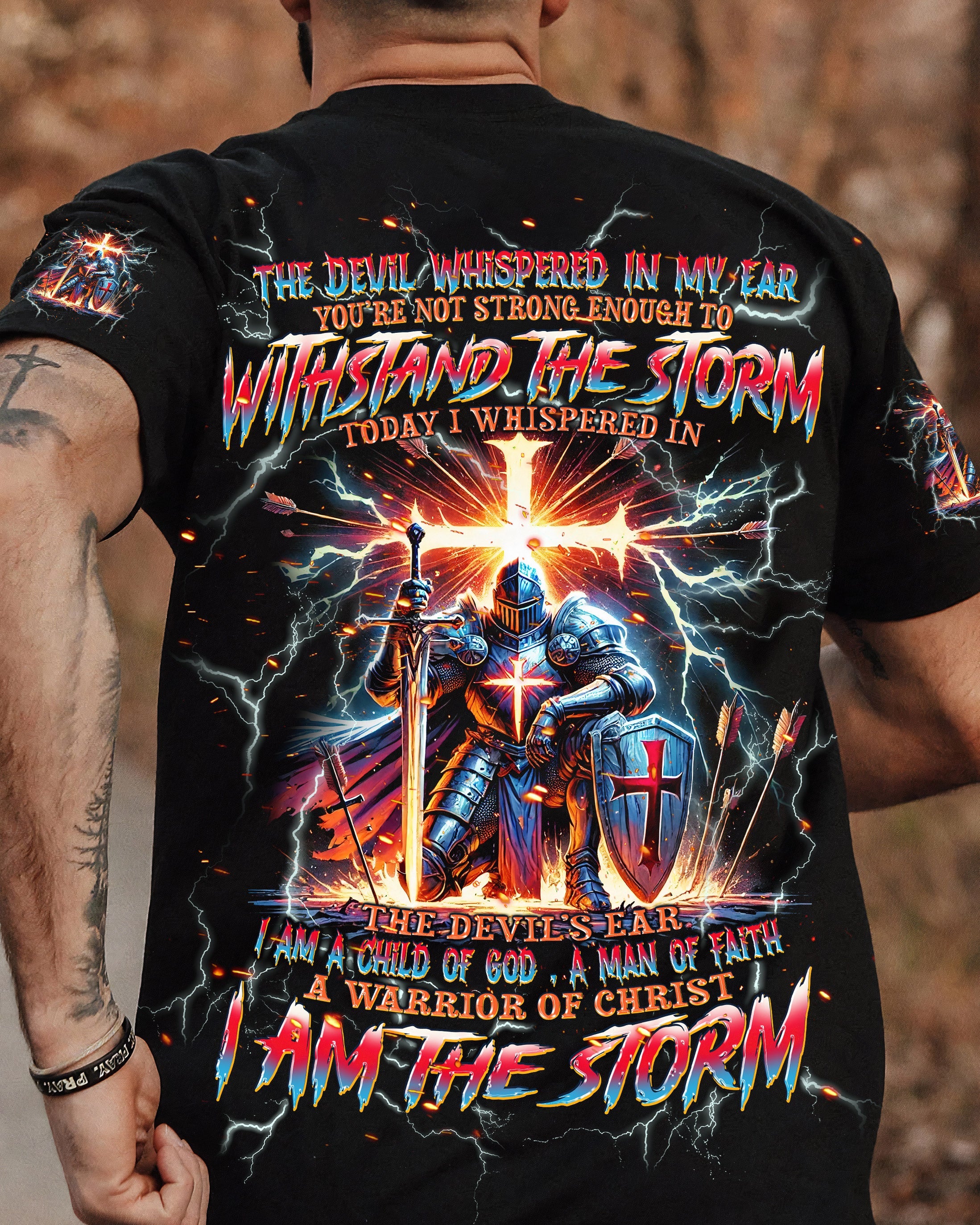 I Am The Storm Warrior Men's All Over Print Shirt - Trunx185280