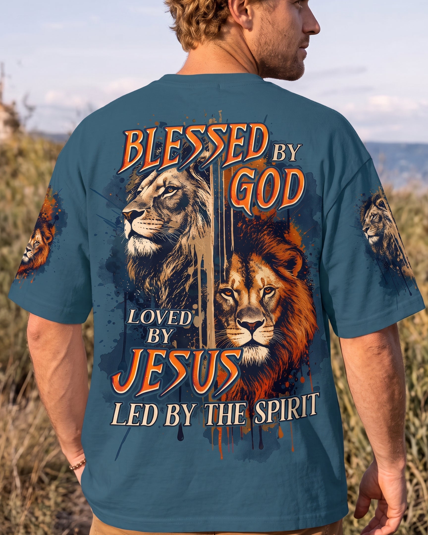 Blessed By God Lion Men's All Over Print - Trunx064761
